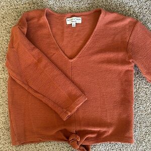 Madewell rust colored Crop Top
